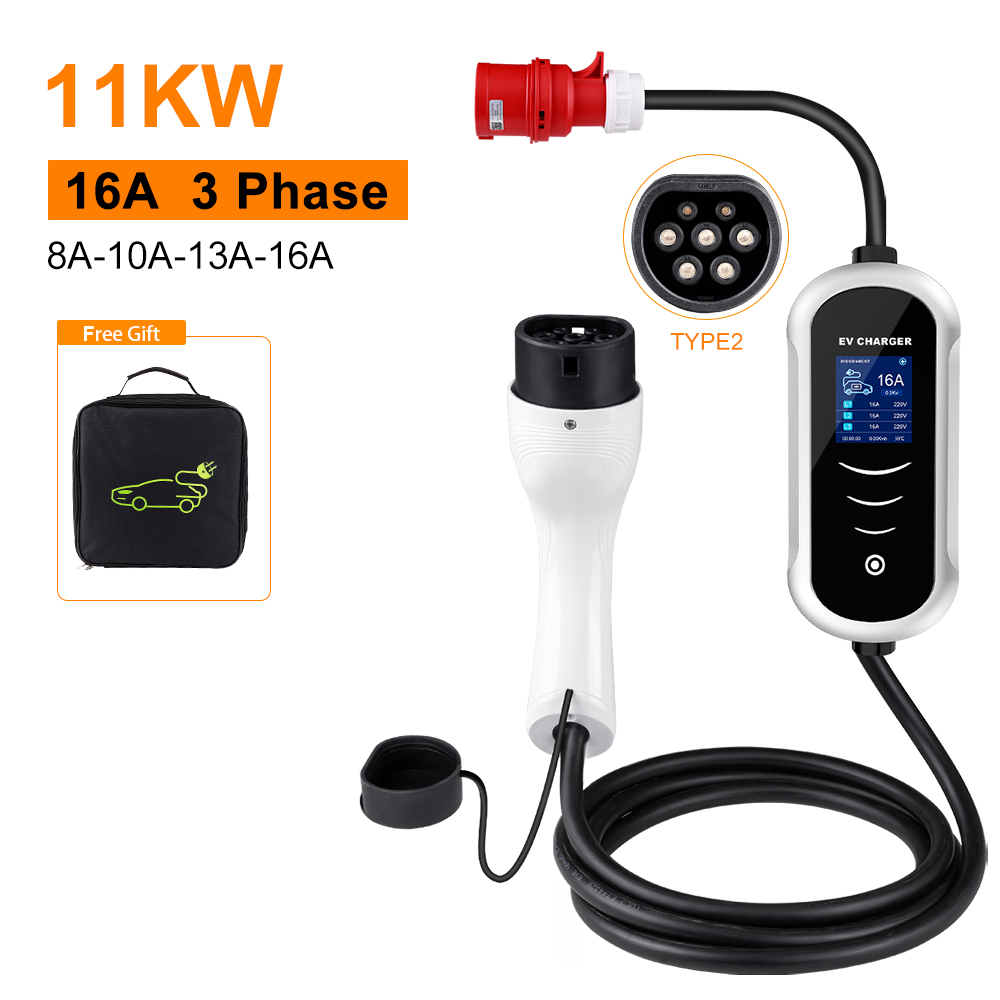 IPENGEN Type 2 Portable EV Cha - Portable Ev Charger 32A Type 2 Cee Plug recension och pris