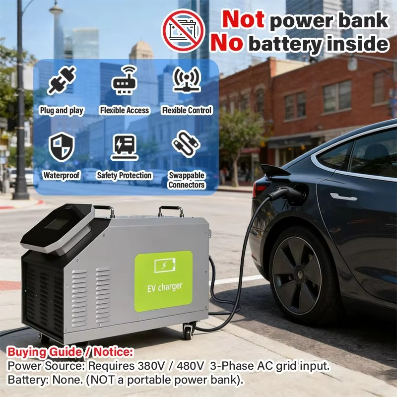 480V 3 Phase AC Power Input 7k - Portable Dc Fast Charger 20Kw Ccs2 recension och pris